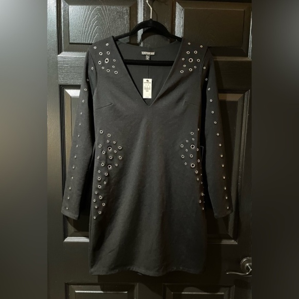 Express Black Long Sleeve Dress
